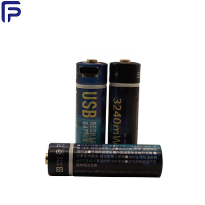 Lithium Ion NCR 18650 Battery , USB Rechargeable Battery 3240mAh