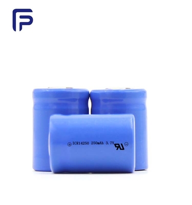 250mah 14250 Battery 3.7 V , Lithium Rechargeable Battery Deep Cycle
