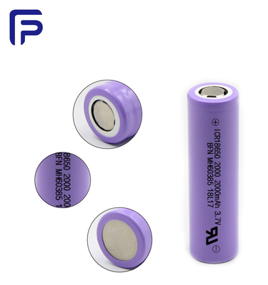 18650C Lithium Ion Battery Cells 3.7V 2000mAh Rechargeable For Power Tool