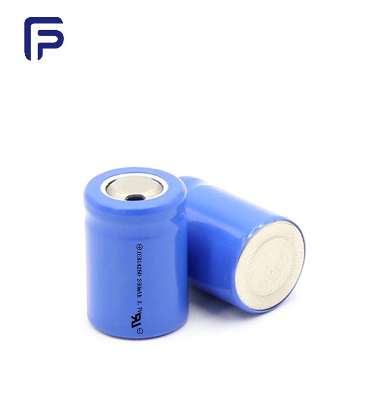 250mah 14250 Battery 3.7 V , Lithium Rechargeable Battery Deep Cycle