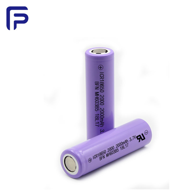 18650C Lithium Ion Battery Cells 3.7V 2000mAh Rechargeable For Power Tool